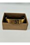 D'Oro Gold Grek Pattern Steel Bracelet