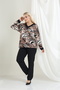 Bamboo Viscose V-Neck Long Sleeve Blouse – Relaxed Fit, Plus Size (Xl–6Xl)