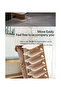 Multi Steps Adjustable Plastic Shoe Organizer Rack Beige 26.3x24x66cm - 3