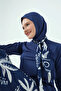 ملابس سباحة منقوشة بياقة وشاح - 3