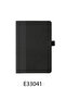 Unisex Textile-Covered Modern Notebook – Durable, Stylish Journal with Soft Touch Black - 2