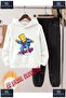 Children's Unisex "Simson Red Skateboard" Special Printed Hooded Tracksuit Set