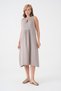 Women's Muslin Dress 100% Cotton Button and String Detailed Summer Casual - Mg007 - 6