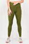 Women Sportswear Fit Training Leggings, Olive