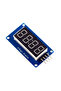 وحدة عرض LED TM1637 لـ Arduino 7 قطاعات 4 بت 0.36 بوصة أنبوب رقمي أحمر LED ساطع... - 3