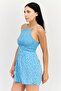 Women Allover Print Sleeveless Playsuit, Multicolor - 4