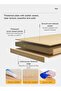 مكتب كمبيوتر منزلي 100 × 55 × 75 سم، بني - 6