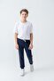 World Wide Printed Boys' Tracksuit Bottoms with Side Stripes