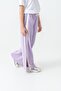 Girls' Tracksuit Bottom with Side Grosgrain Stripe and Snap Fasteners - 3