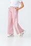 Girls' Sweatpants with Wide Legs and Printed Front with Grosgrain Stripes on the Sides - 3