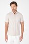 Gray Short Sleeve Buttoned Collar Pocketless Product Slim Fit Shirt 1004250256 - 5