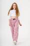 All Area Printed Girl's Sweatpants with Wide Legs