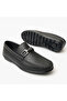 Gre0189 Genuine Soft Leather Saddler Top Quality Foldable Mythological Buckle Loafer Shoes