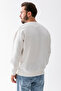 Men's Crew Neck John Borners Printed 3-Strand Sweatshirt White - 25K 5405-1 - 8
