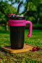 Think Different Large Insulated Mug with Handle and Straw – Leakproof, Portable Hot & Cold Drinks - 7