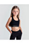 Crossback Mid Solid Bralette - Black