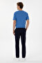 Men's Regular Fit Navy Blue Canvas / Chino Trousers 50300166-Vr033 - 4
