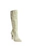 N372530102 Gray Suede Thin Heeled Women's Boots - 5