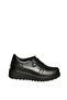 U555040403 Black Genuine Leather Casual Women's Shoes - 5