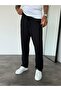Black Ribbed Baggy Trousers