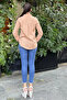 Stone Brown Classic Linen Cotton Blouse - 5