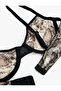 Snake Pattern Printed Underwire Bra - 2