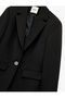 Long Sleeve Pocket Buttoned Double Breasted Blazer Jacket - 3