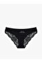 Cotton Printed Brazilian Panties with Lace Detail on the Back