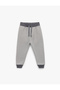 Striped Hooded Cotton Blend Lace-Up Waist Sweatpants