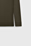 Men's Khaki Cotton Standard Fit Regular Cut Crew Neck Knitwear Sweater - 8