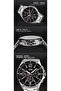 Men's Watch - MTP-1374D-1AVDF Black Dial, Silver Band - 5