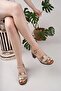 Castle Black 45204 Beige Genuine Leather Heeled Women's Sandals - 3