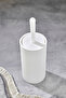 Line Striped Round Cap Wc Bath Brush - Toilet Brush - 2
