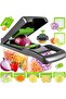 NEW Vegetable Chopper, Pro Food Chopper, 14 in 1 Veggie Chopper, Onion Chopper, Mandoline Slicer, Ki - 2