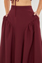 Madonna Burgundy Skirt - 5
