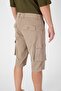 Men's Cargo Pocket Knee Length Shorts Color Bermuda Capri - 7