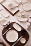 Bone Sand Wind 15 Piece Breakfast Set for 6 People