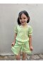 Girls' Chiffon Summer Shorts Skirted Bottom-Top Set