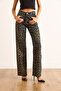 Women's Leopard High Waist Pipe Leg Jean Jea-19000123 - 6
