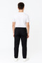 Sporty and Comfortable Black Denim School Pants - 2