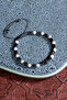 Havlit & Hematite & Zircon Apparatus Natural Stone Macrame Bracelet - 3