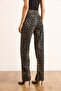 Women's Leopard High Waist Pipe Leg Jean Jea-19000123 - 7