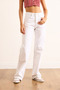 Women's White High Waist Pipe Leg Jean Jea-19000123 - 6