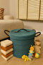Armonia Leather Handle Covered Dirty Laundry Basket Organizing Basket Toy Basket - 2