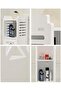 FFD Waterproof Bathroom Storage Cabinet, Freestanding White Organizer Unit with 2 Doors & Storage - 8