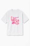 Oversize White Unisex Mclaren F1 Car Printed T-Shirt