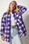 Lumberjack Fleece Shirt Jacket Lub0030 Purple - 2