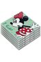 5-Piece MICKEY I AM & MINNIE I AM Collection Coaster Set – Glazed Ceramic Drink Coasters for