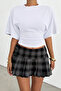 Women's White Batwing Sleeve Waist-Fitted Cotton T-shirt - 7