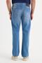 Men's Regular Fit 100% Cotton Baggy Blue Jean Denim Trousers with Side Pockets - 7